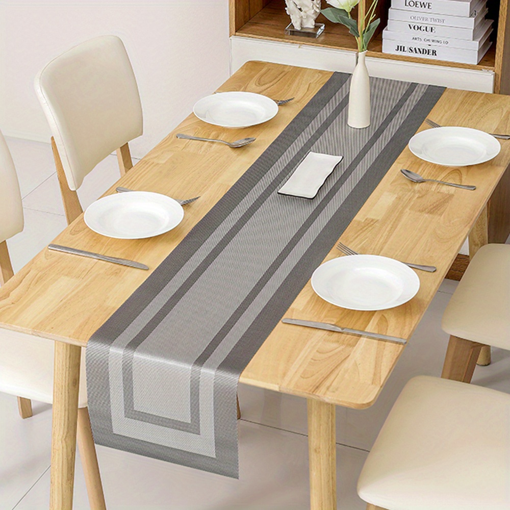 Table Runners Woven Vinyl Table Mats Kitchen Dining Table - Temu New Zealand