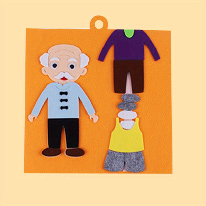 kindergarten characters dress up cognitive puzzle handcrafted   for childrens educational play details 5