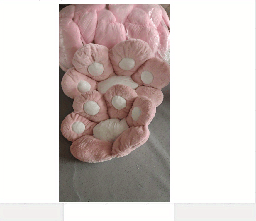 Cute Seat Cushion,cat Paw Shape Floor Cushion With Detachable Sheep Plush  For Gamer Chair, Reading Pillow And Leisure Lazy - Temu