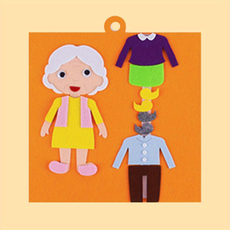 kindergarten characters dress up cognitive puzzle handcrafted   for childrens educational play details 4