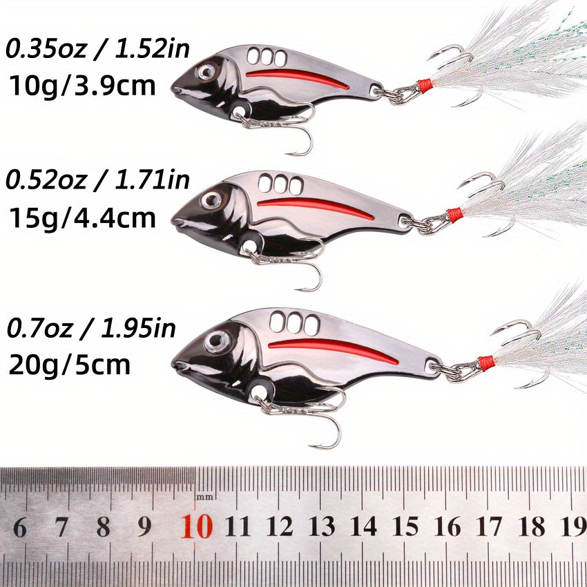BESPORTBLE Fishing Bait Fishing Lure Silver Fishing Lures Baits for Bass  Perch Walleye Trout Salmon Metal Lures Saltwater and Freshwater Fishing  Bait