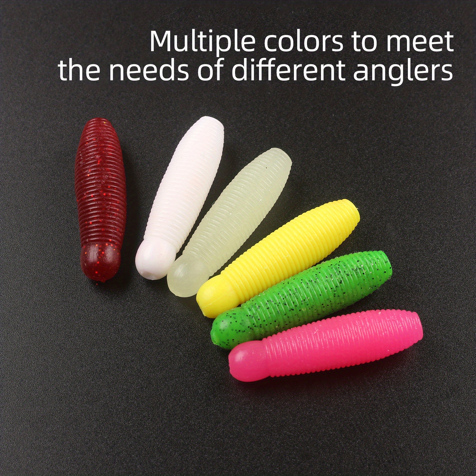 Worms Soft Silicone Lures Artificial Fishing Bait Wobblers - Temu Austria