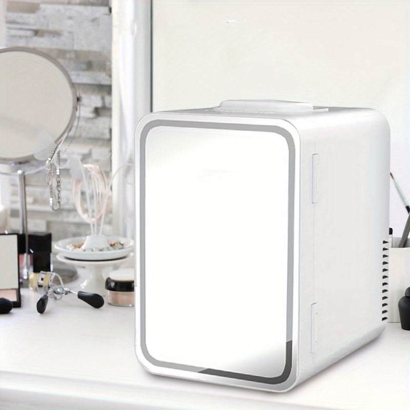 El Coche De Refrigerador, Maquillaje Nevera con Espejo LED, Mini