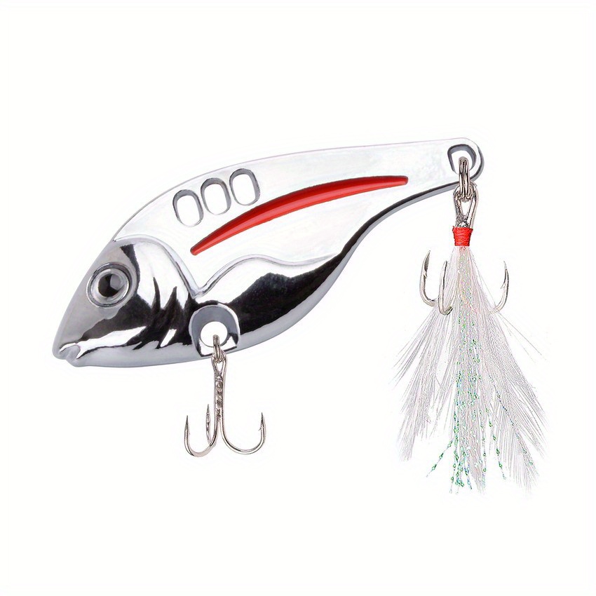  TRUSCEND Saltwater Fishing Lures Bass, 0.32oz/2.2 VIB Lures,  Metal Blade Bait Jigs Walleye Trout Fishing Lures for Freshwater, Salmon  Musky Pike Jigging Spoon Flutter Swimbaits, Fishing Gifts for Men 