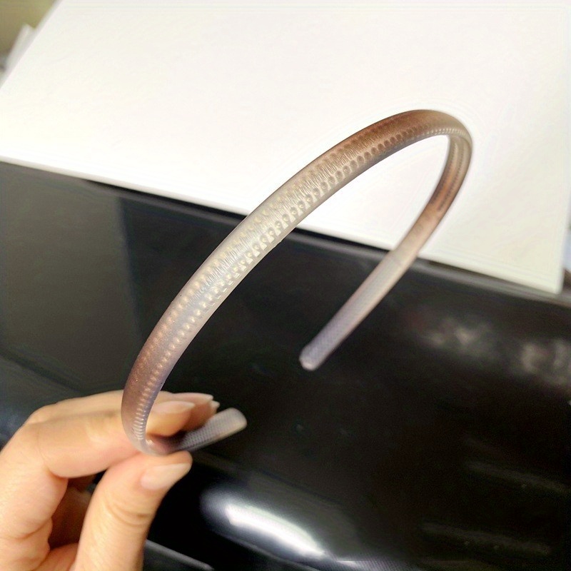 Vintage Thin Hairband With Teeth Non Slip Solid Headband