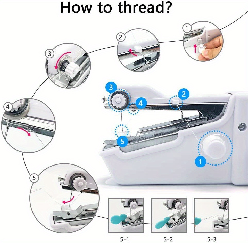 Handheld Sewing Machine Mini Sewing Machines、cordless Electric Portable