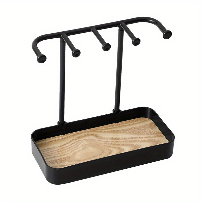 Wooden Iron Keychain Display Stand Earrings Organizer, Bracelet Storage,  Jewelry Stores Rack For Desk Decoration X0816 From Brand_official_01, $5.08