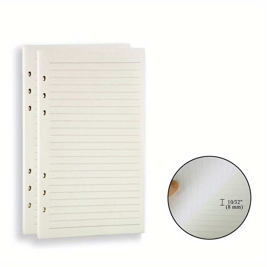 Color Filler Paper 7 Hole Punch(horizontal Lines Plaid) - Temu