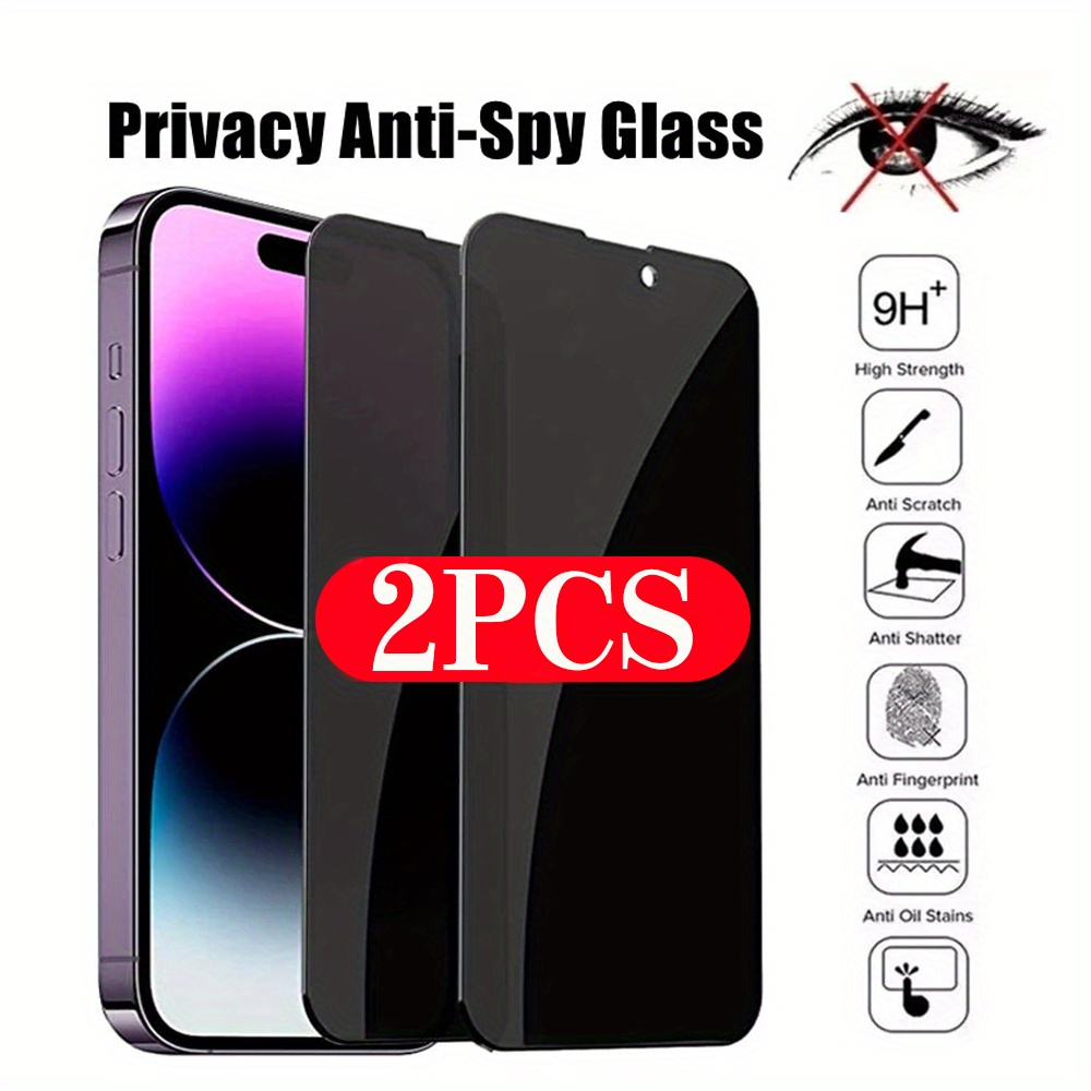 Protector de pantalla de cristal templado de privacidad 