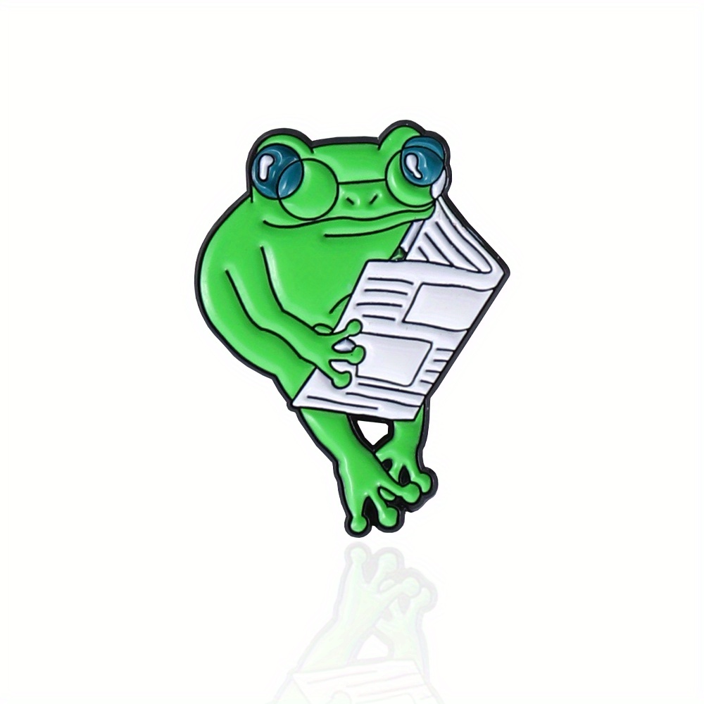 Cute Frog Brooch Pin For Backpack Clothing And Hat Fashion - Temu