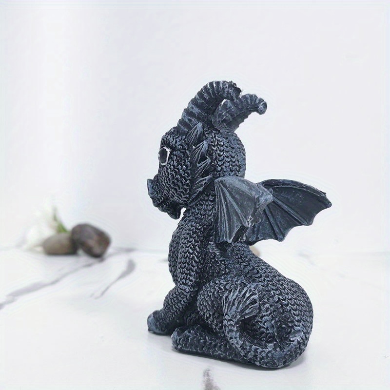 Gothic Dragon Statues Sculpture Resin Garden Yard Figurine Home Desk ...