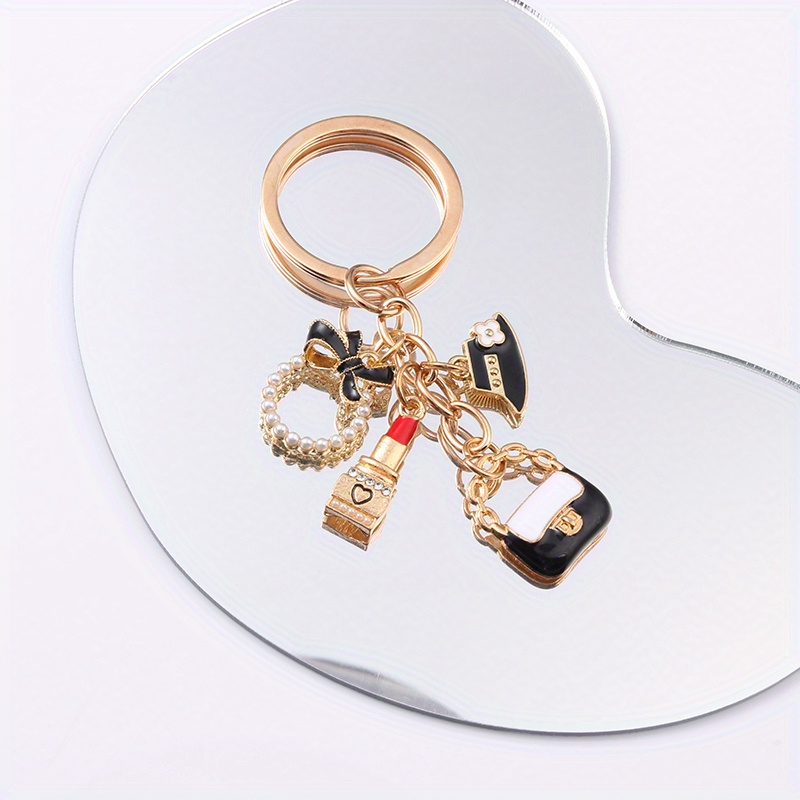 Mini Bag Keychain Cute Fairy Core Key Ring Purse Bag Backpack Car
