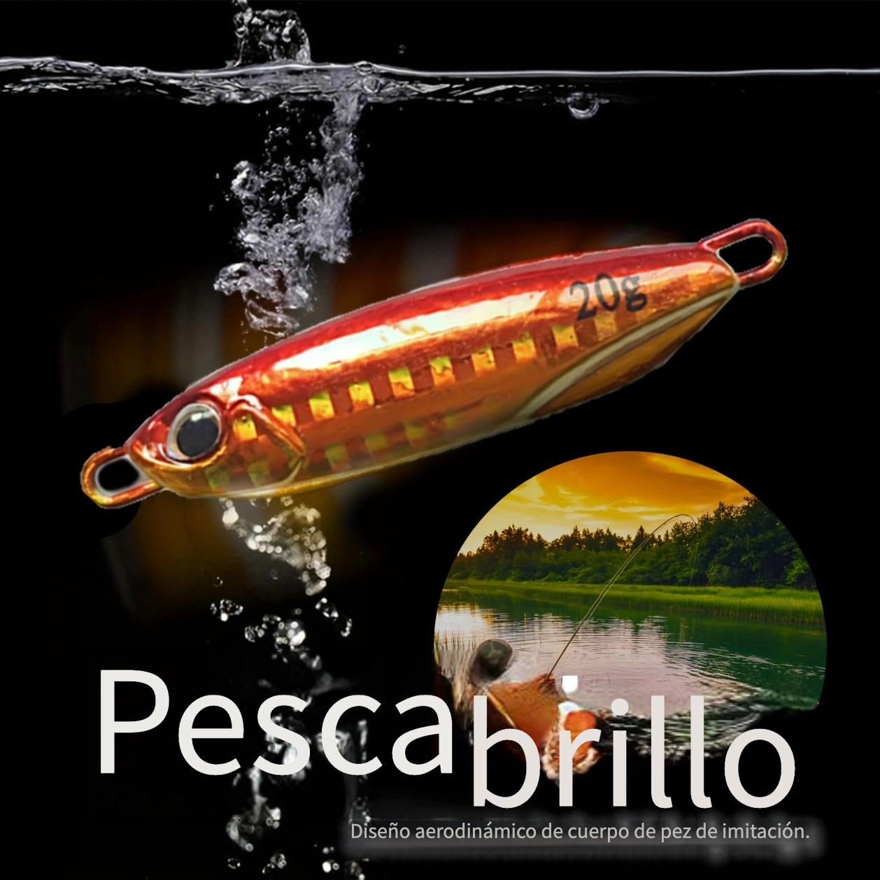 Señuelo De Pescado, Cebo Duro, Recogedor De Agua Dulce, Señuelo De Pescado  De Agua Dulce De Metal, Mini Accesorios Para Señuelos De Pesca