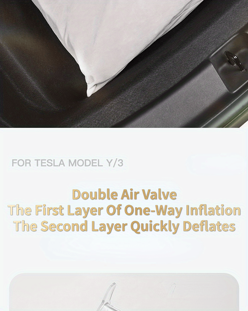 for Tesla Model Y Mattress Accessories 2023-2020 Camping With Electric Air  Pump