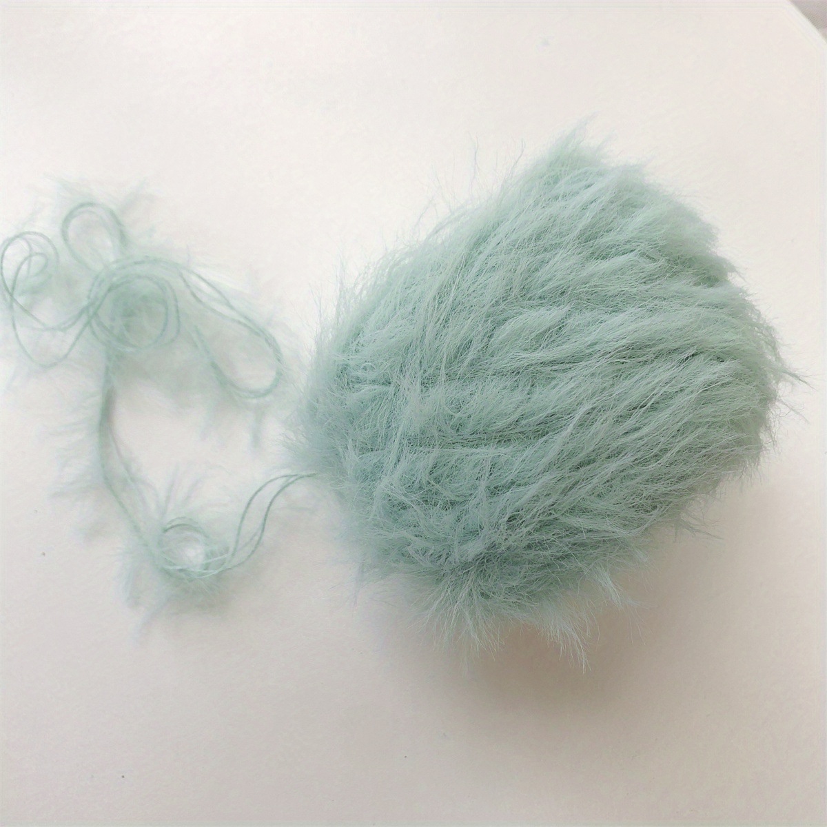 1ball 50g Length About 120 Meters Hand Mixed Fine Thread Soft And Glutinous  Long Hair Imitation Mink Velvet Handmade Diy Scarf Sweater Bag Clothes Hat  Woven Long Hair Material Thread
