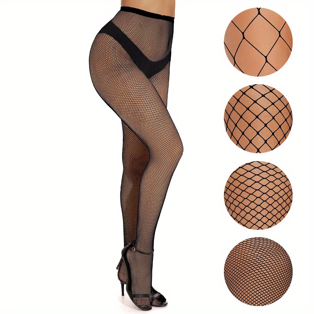 Sexy Fishnet Tight Hollow High Mesh Pantyhose Women's - Temu