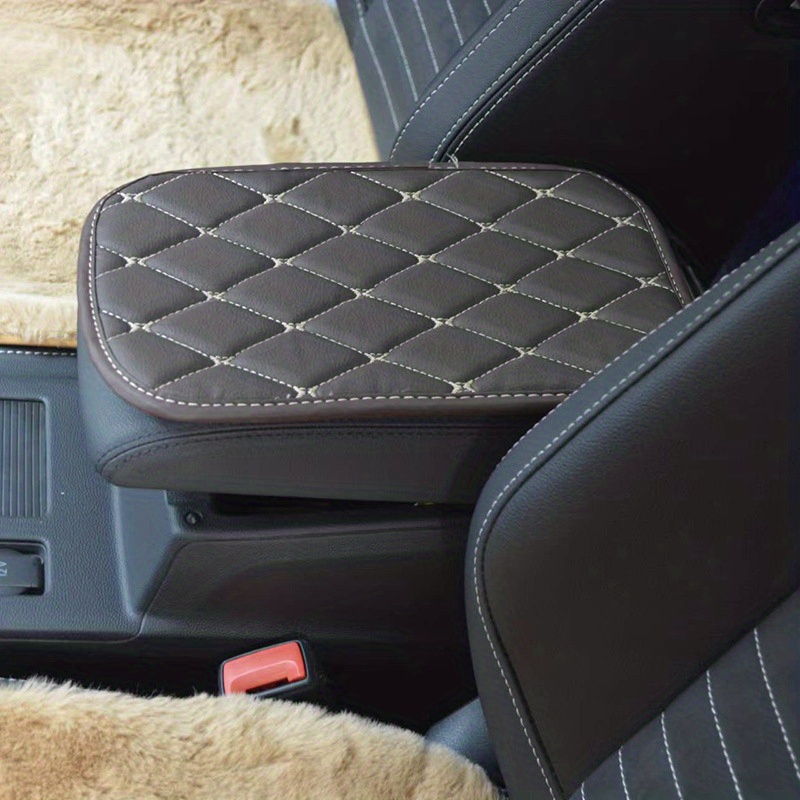 Car Leather Center Console Cushion Pad, 11.4x7.4 Waterproof Armrest Seat  Box Cover Fit for Cars, Vehicles, SUVs, Comfort, Car Interior Protection