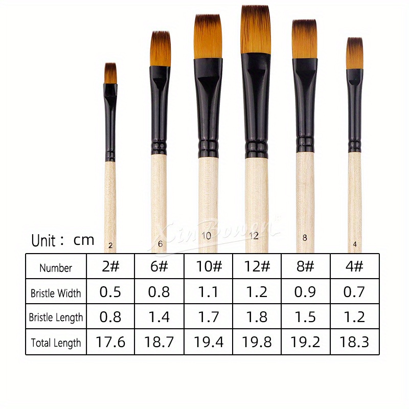 Paint Brush Set Artist Painting Brushes For Acrylic Oil Temu