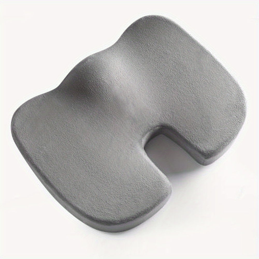 Seat Cushion W/ Cooling Gel for Tailbone Pain Relief (Gray), Memory Foam  Office Chair by Cozlow 