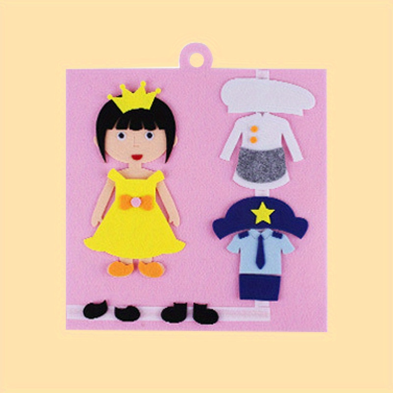 kindergarten characters dress up cognitive puzzle handcrafted   for childrens educational play details 3