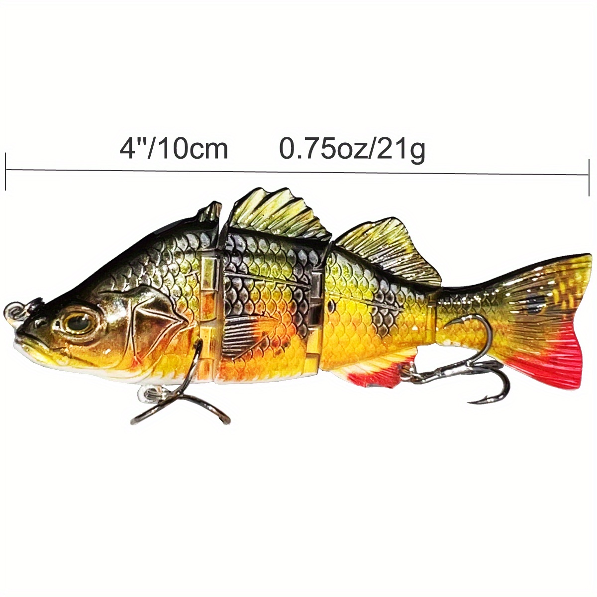 3pcs/box Bass Fishing Lures For Freshwater & Saltwater, Multi-Jointed  Swimbaits For Trout Salmon Catfish Largemouth Smallmouth, 4 Segments  Swimbait Lu