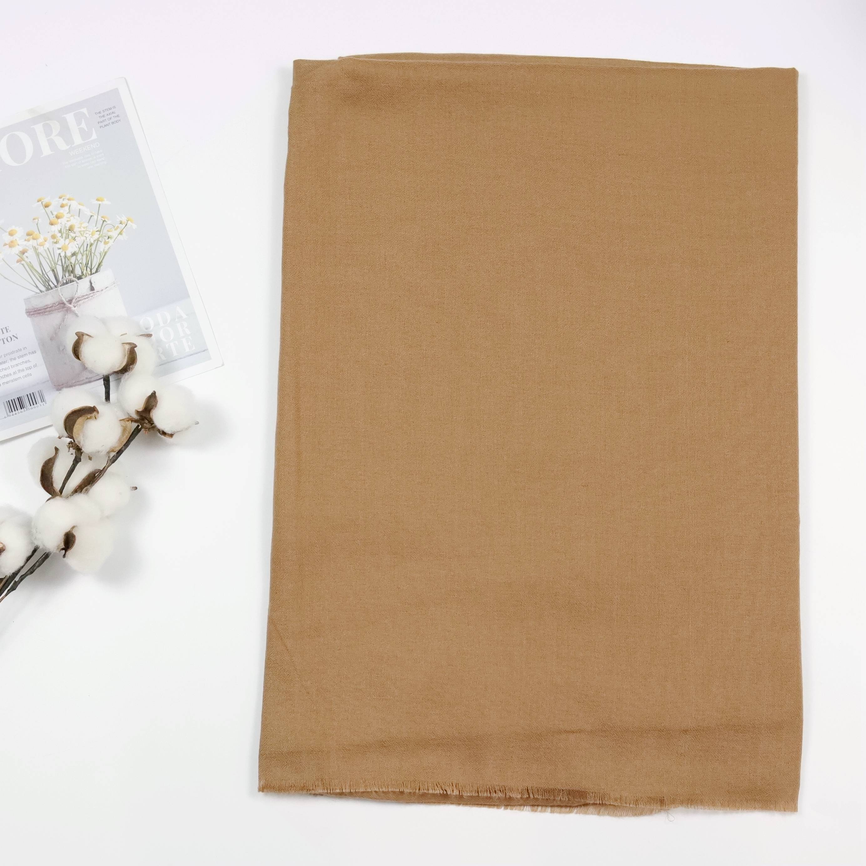 Solid Plain Hijab Casual Scarf Windproof Head Wrap for Women