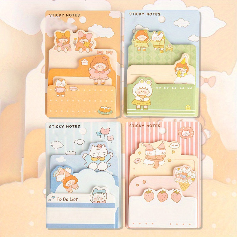 3-Layer Self-Adhesive Sticky Notes - Students & Office Stationery
