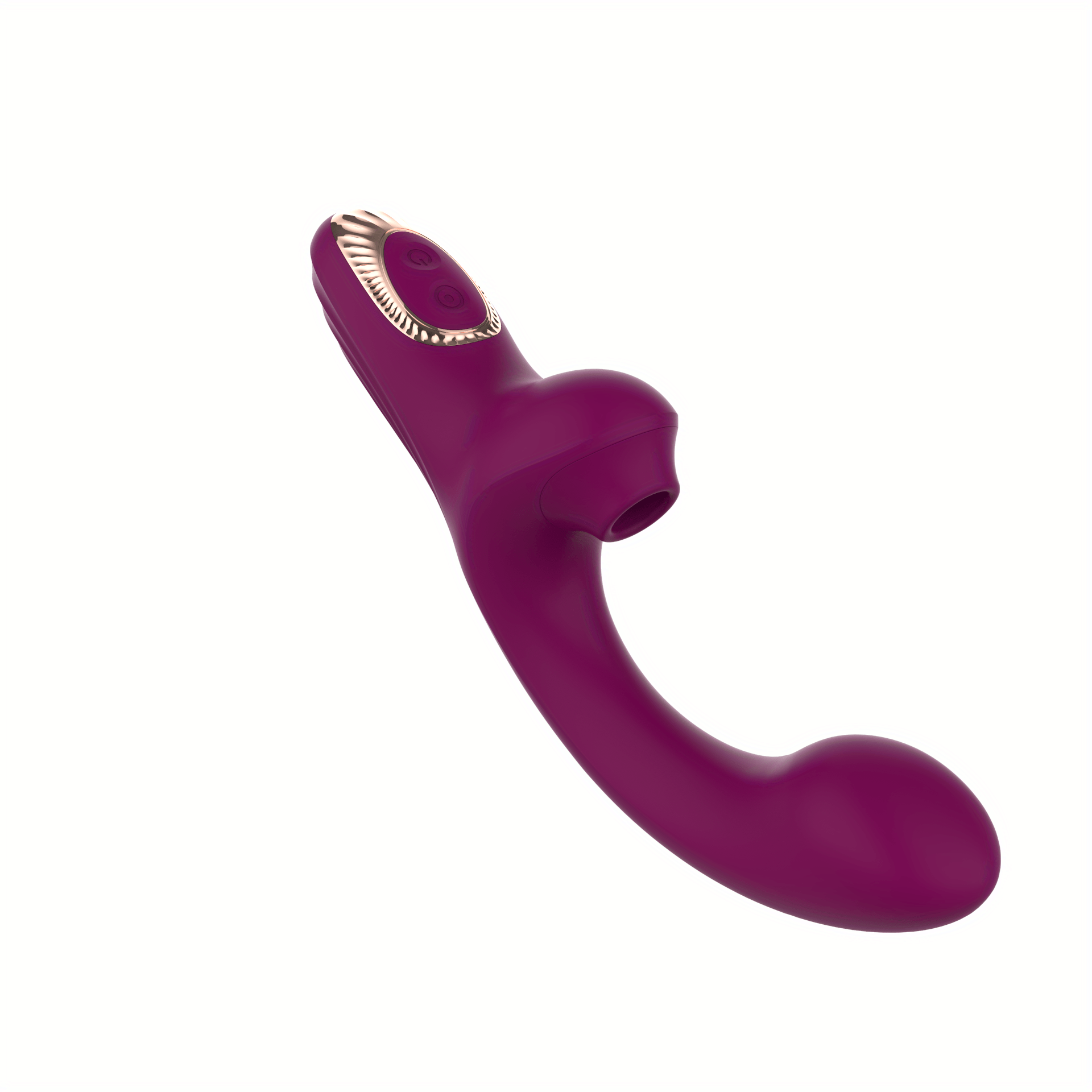 Purple Dual Motor Sucking Vibrator Enhance Your Intimate Experiences With This Soft Silicone Dildo Vibrator!