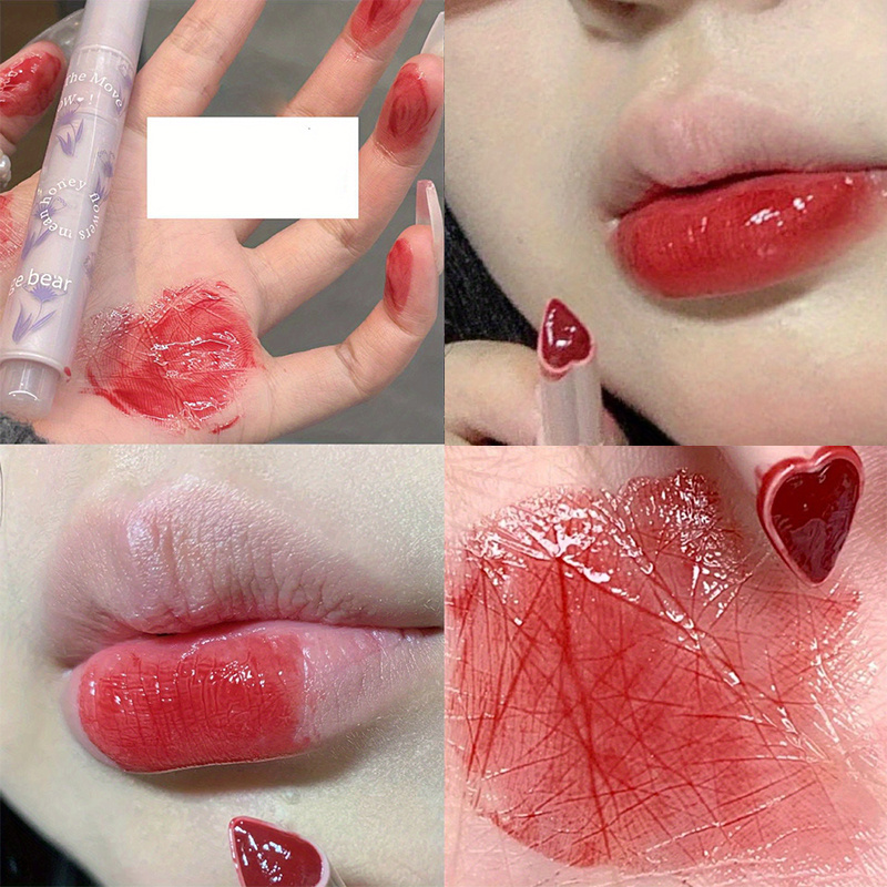 Solid Lip Gloss Lipstick Jelly Love Hydrating Moisturizing Dewy Lip