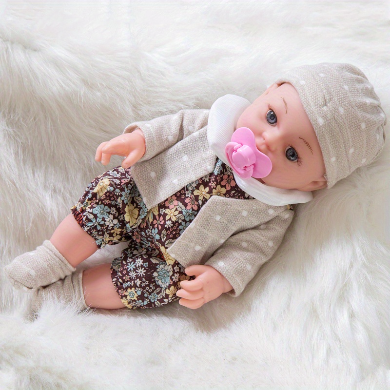 Adorable Reborn Doll Perfect Gift Complete Matching Suit Hat - Temu