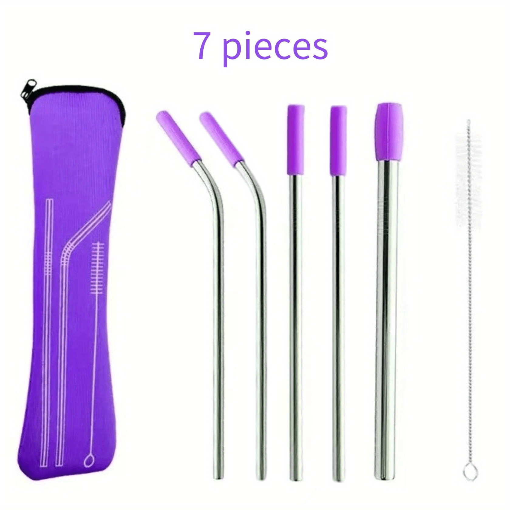 Metal Straws With Silicone Tip Wide Stainless Steel - Temu