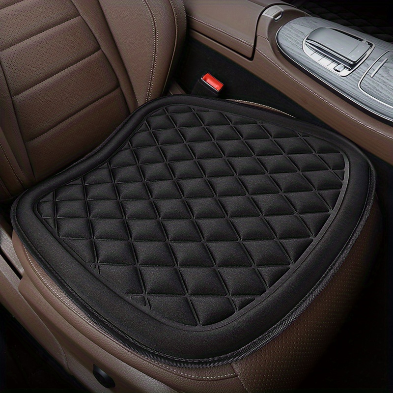 Thick Car Seat Cushion Pad Memory Foam Driver Seat Office Chair Cushion  Black