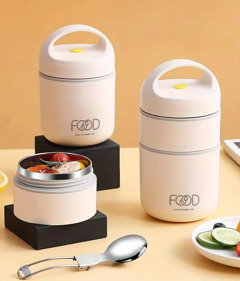 Stainless Steel Lunch Box Thermos Food Flask Insulated Soup Jar