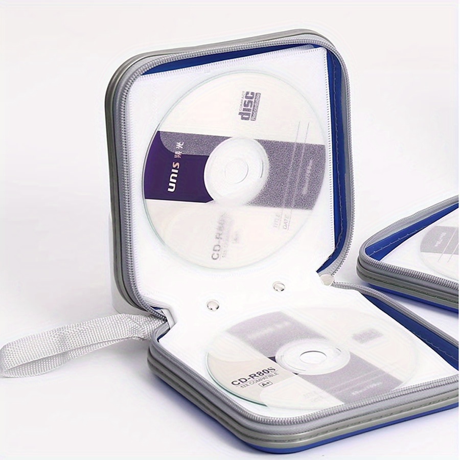 1pc 40pcs 容量CDストレー ス 大容量CDケース CD ストレージケース DVD オーガナイ - Temu Japan