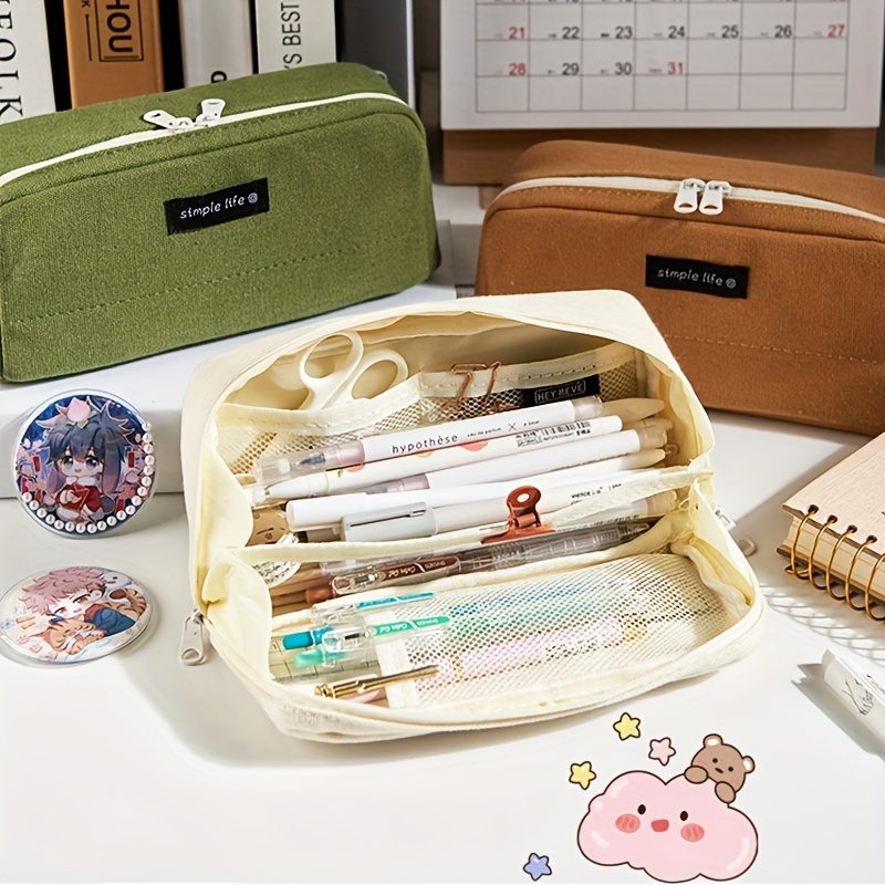 Stationery Bag Pencil Case Large Capacity Pencil Case Hand - Temu Australia