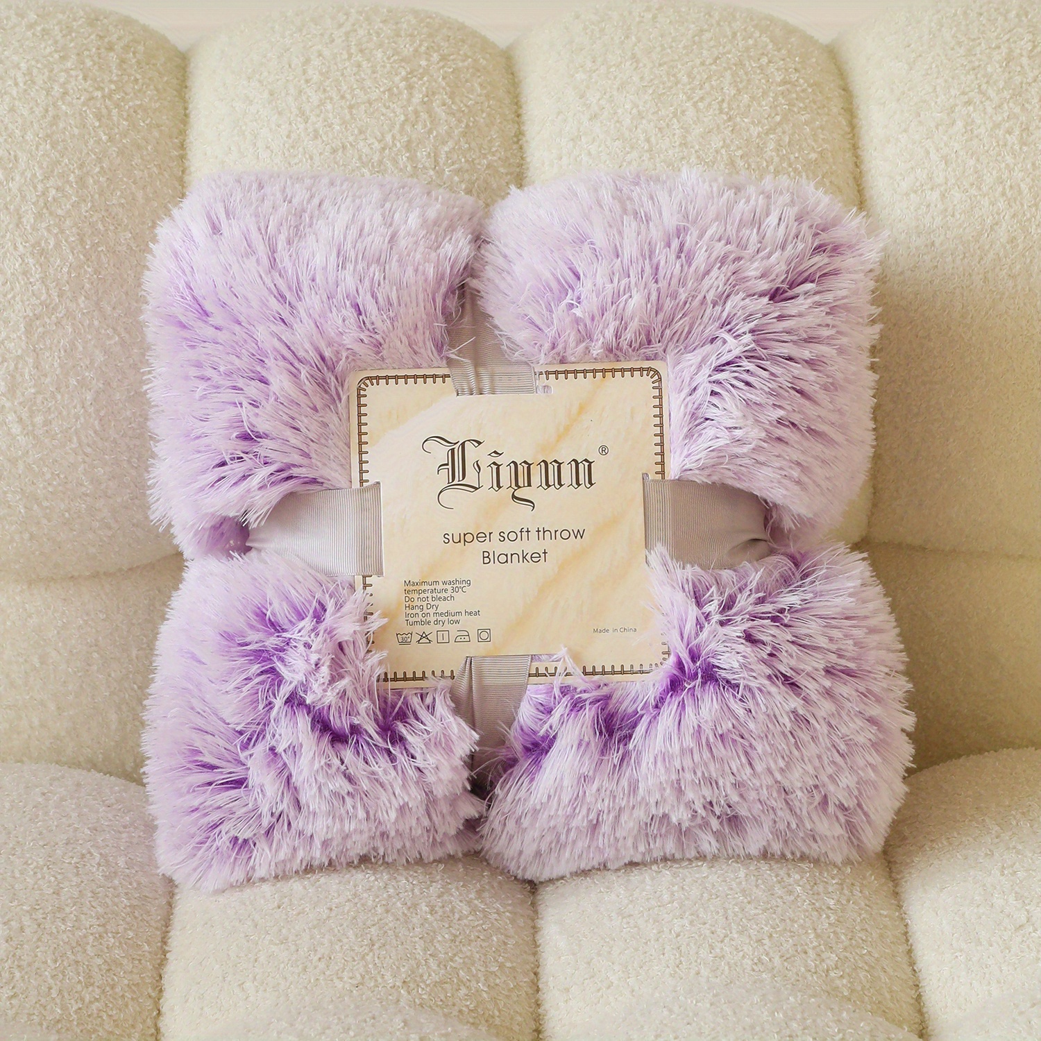 Lavender plush throw discount blanket