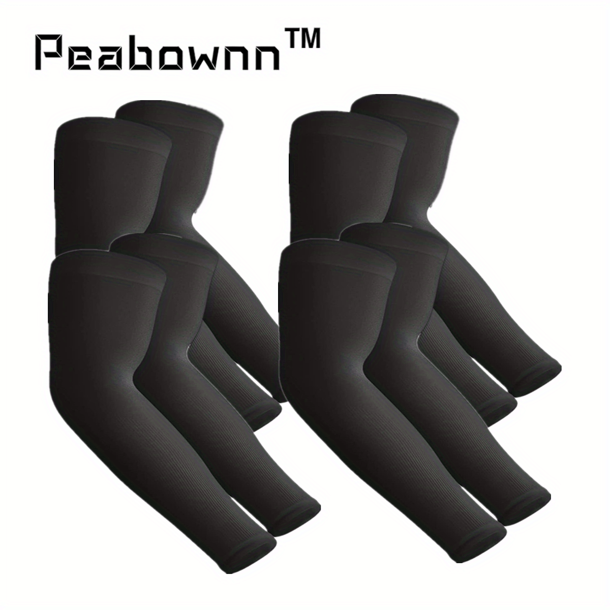 Peabownn Cooling Arm Sleeves UV Protection Compression Moisture Wicking