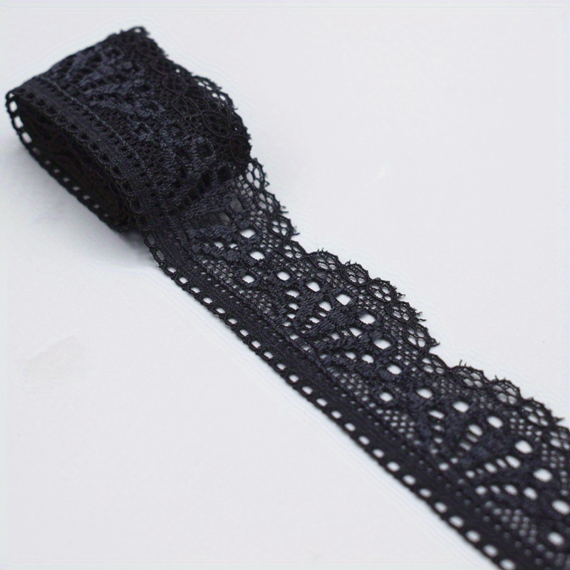 Black Lace Ribbon, Skin-Friendly Elastic Trim For Sewing DIY For