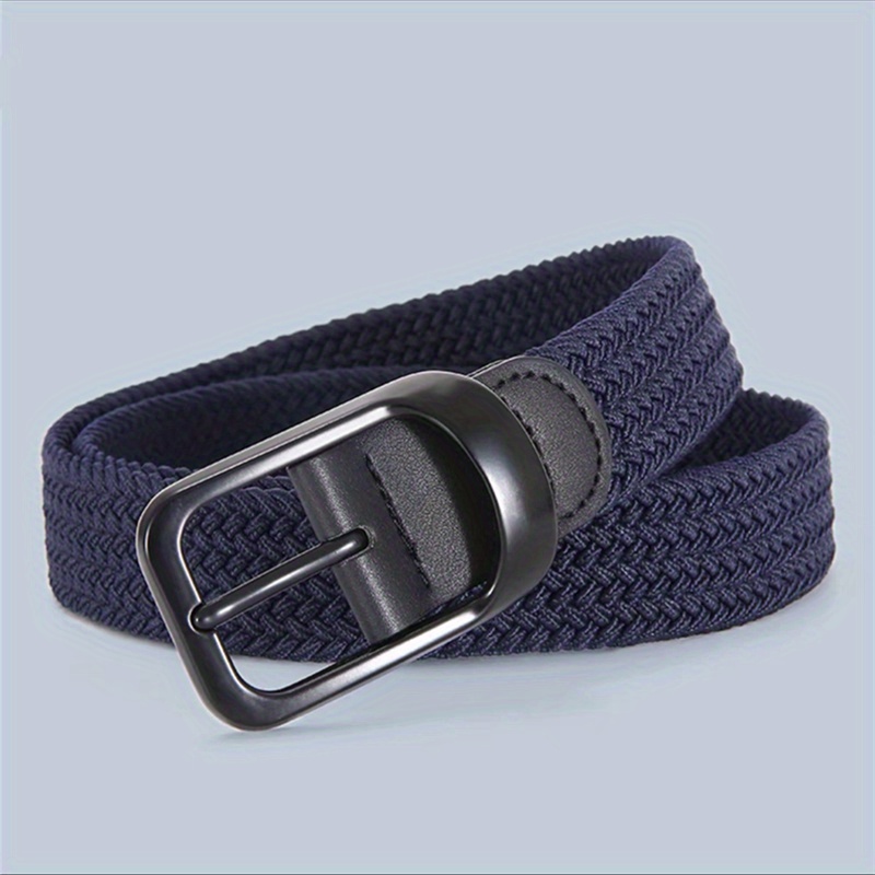 Elastic Canvas Leather Belt for Men and Women