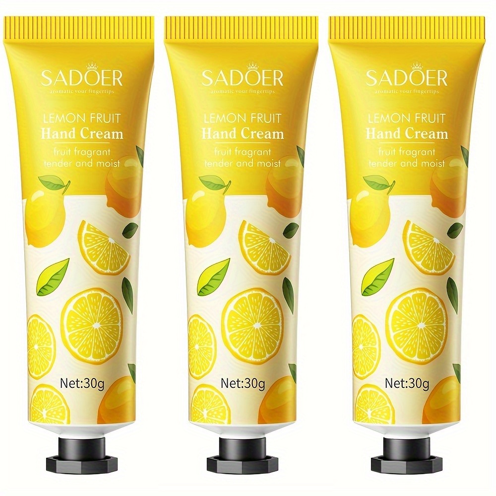 Image of Lemon Hand Cream, Designed For Hand Hydration, Moisturizing, And Protection Against . Lightweight And Non-greasy, Random Delivery, This Compact Travel-sized Tube Is Perfect For
