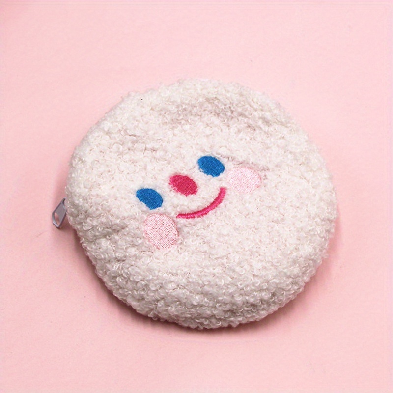Fuzzy Plush Bag Coin Purse Wallet Earphone Data Cable Storage Key Bag