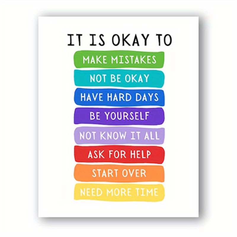 Boho Classroom Decor, Okay To Feel, , Classroom Poster, Educational Wall Art, , Playroom, School Counselor, Therapy Office Decor, Teacher Desk Decor Eid Mubarak