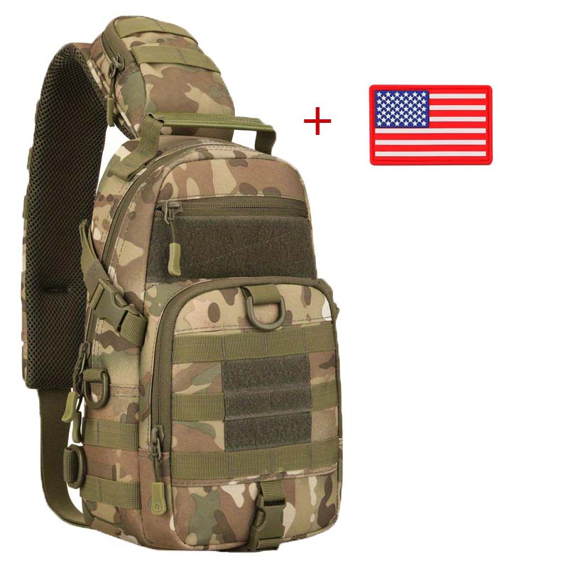 Men's Shoulder Bag Outdoor Chest Bag Camouflage Camping - Temu