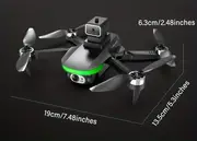 ls s5s brushless foldable drone with dual camera hd fpv obstacle avoidance 90 ajustable lens 360 flip optical flow positioning includes carrying case gift for boys and girls details 25