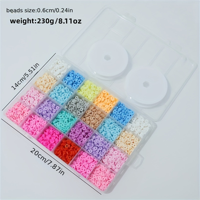 Rainbow Soft Clay Strips Flat Round Polymer Clay Beads - Temu