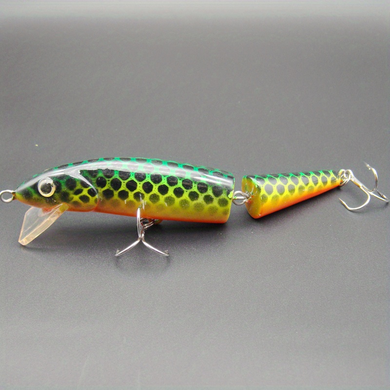 5.5 Multi section Minnow Lure Bait 2 Stainless Steel Hooks - Temu