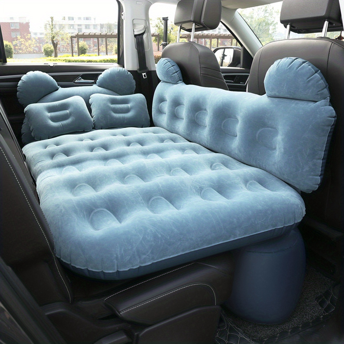 Inflatable Car Air Mattress Back Seat Camping Cushion Bed - Temu