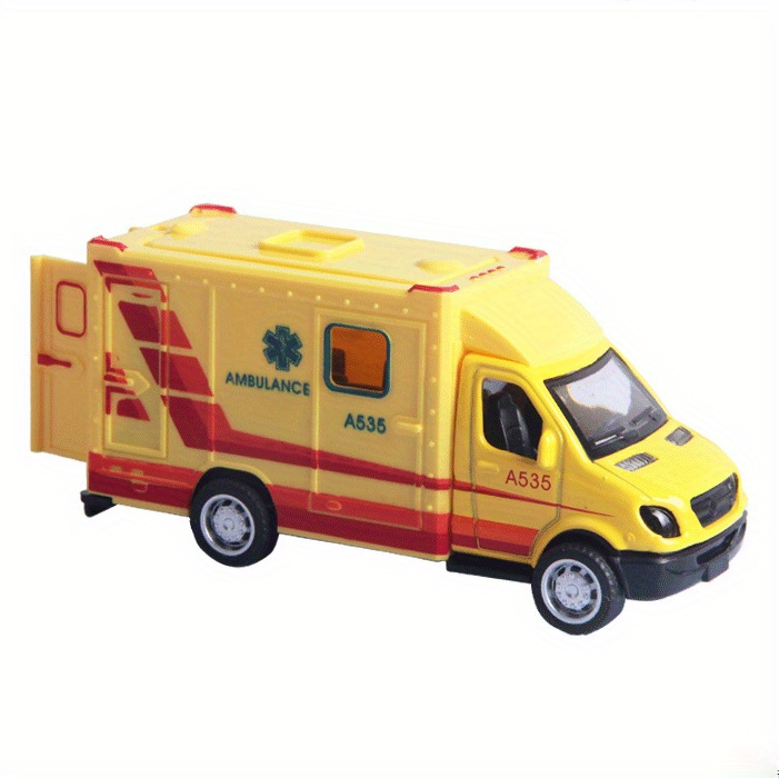 yellow ambulance toy