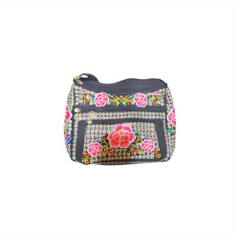 Women's Vintage Boho Embroidery Canvas Shoulder Bag