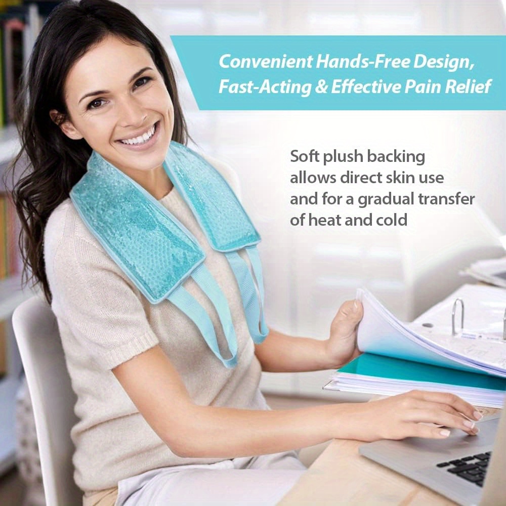 Reusable Neck Ice Pack Strap Sports Injuries Swelling Temu